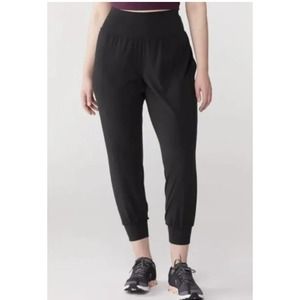 ATHLETA Women's Salutation Jogger Elastic Waist Black Size Plus 1X